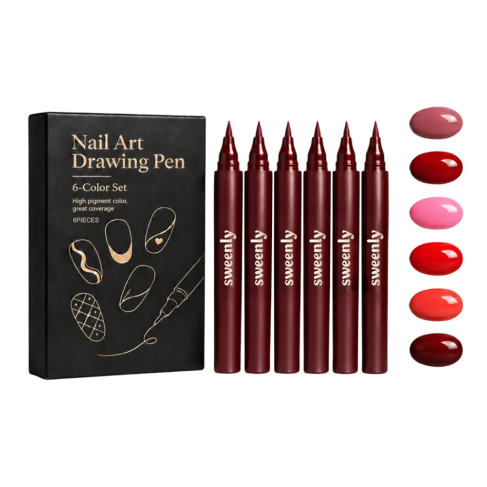 6-Piece Nail Art Painting Pen Set