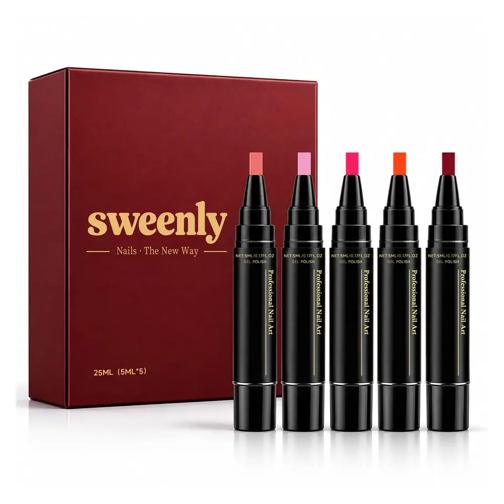 5-Piece Brush-Pen Nail Polish Set