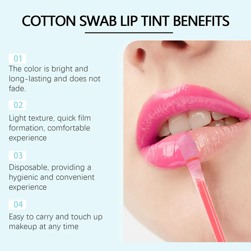Red Cotton Tip Lip Glaze Set