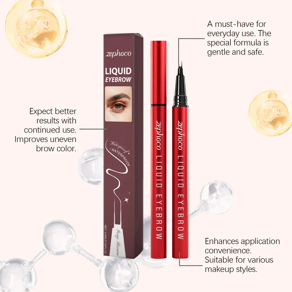 Grayish-Brown Double-Fork Brow Pen
