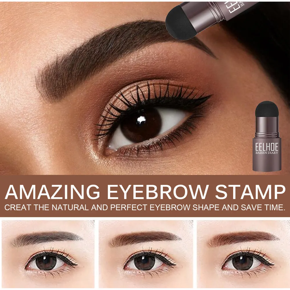 Medium Brown Eyebrow Stamp with Template