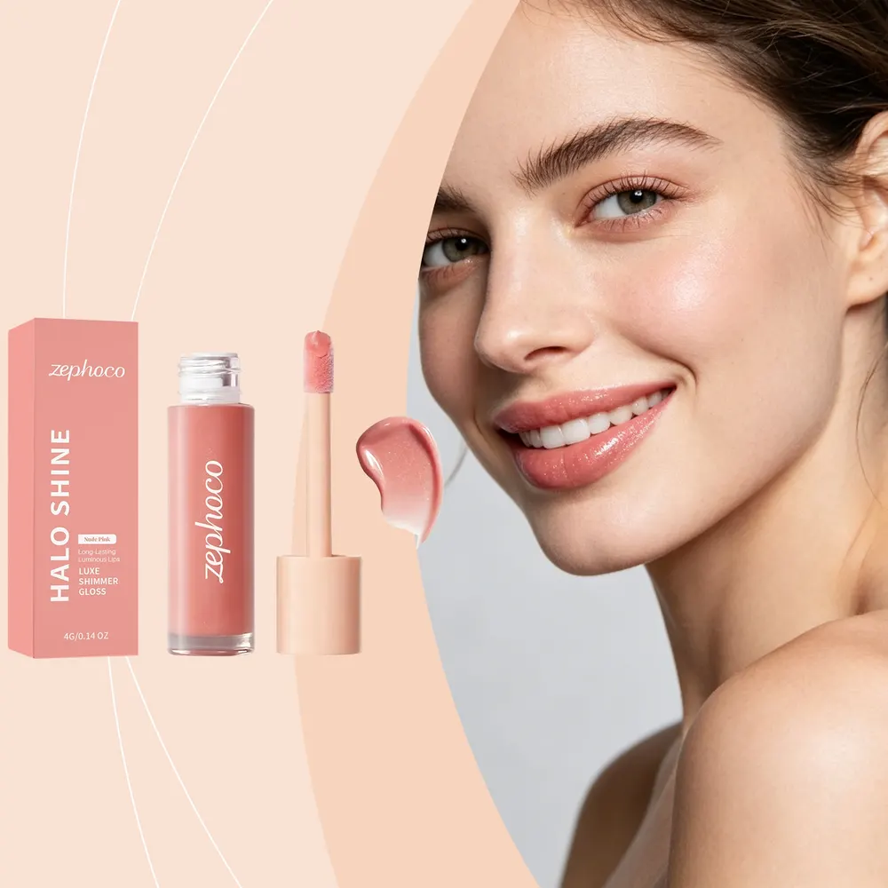 Shimmer Lip Gloss, Bare Pink