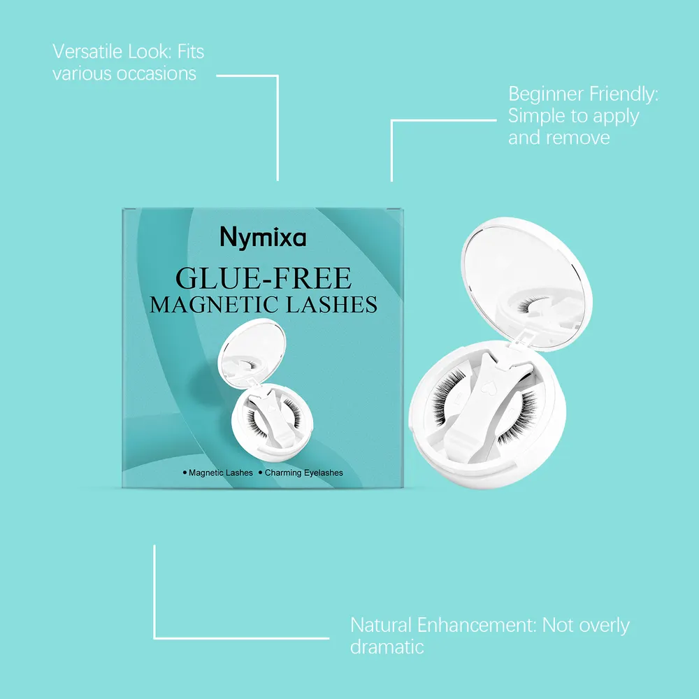 Magnetic False Eyelash Set with Clip