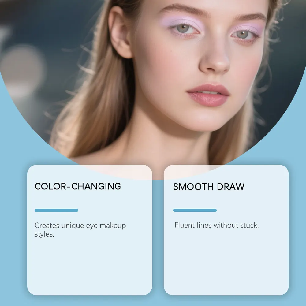 Silver-Blue Gel Eyeliner Pencil