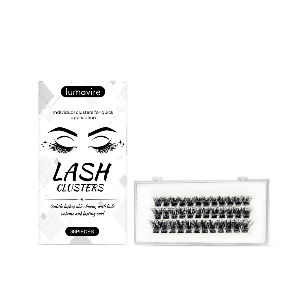Glue-Free Natural Curl Lash Clusters