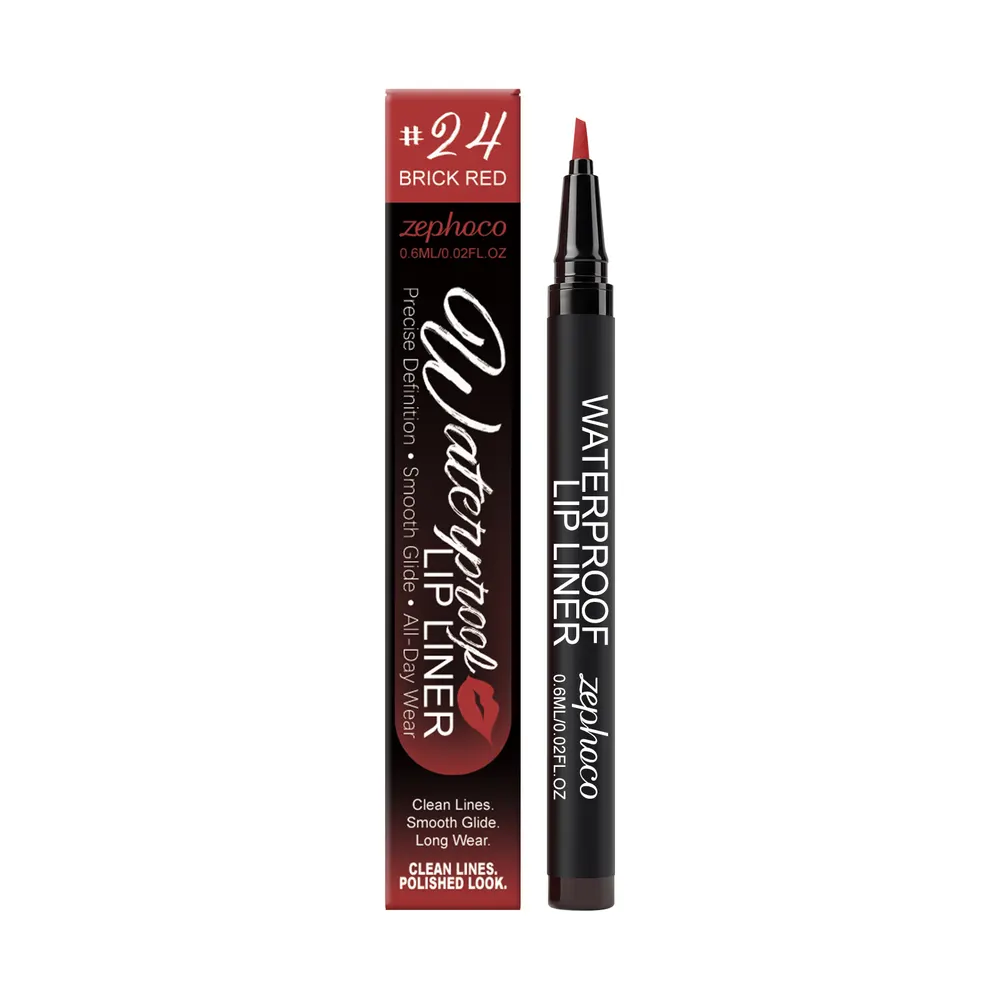 Waterproof Liquid Lip Liner, Brick Red