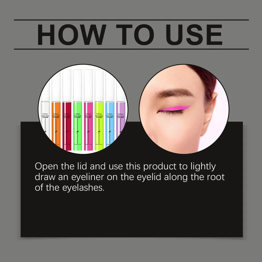 Fluorescent Blue Liquid Eyeliner