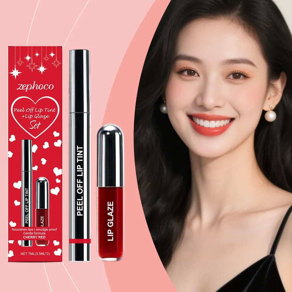 Cherry Red Peel-Off Lip Liner and Gloss Duo
