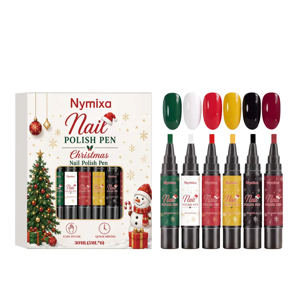 6-Piece Precision Nail Polish Pen Set