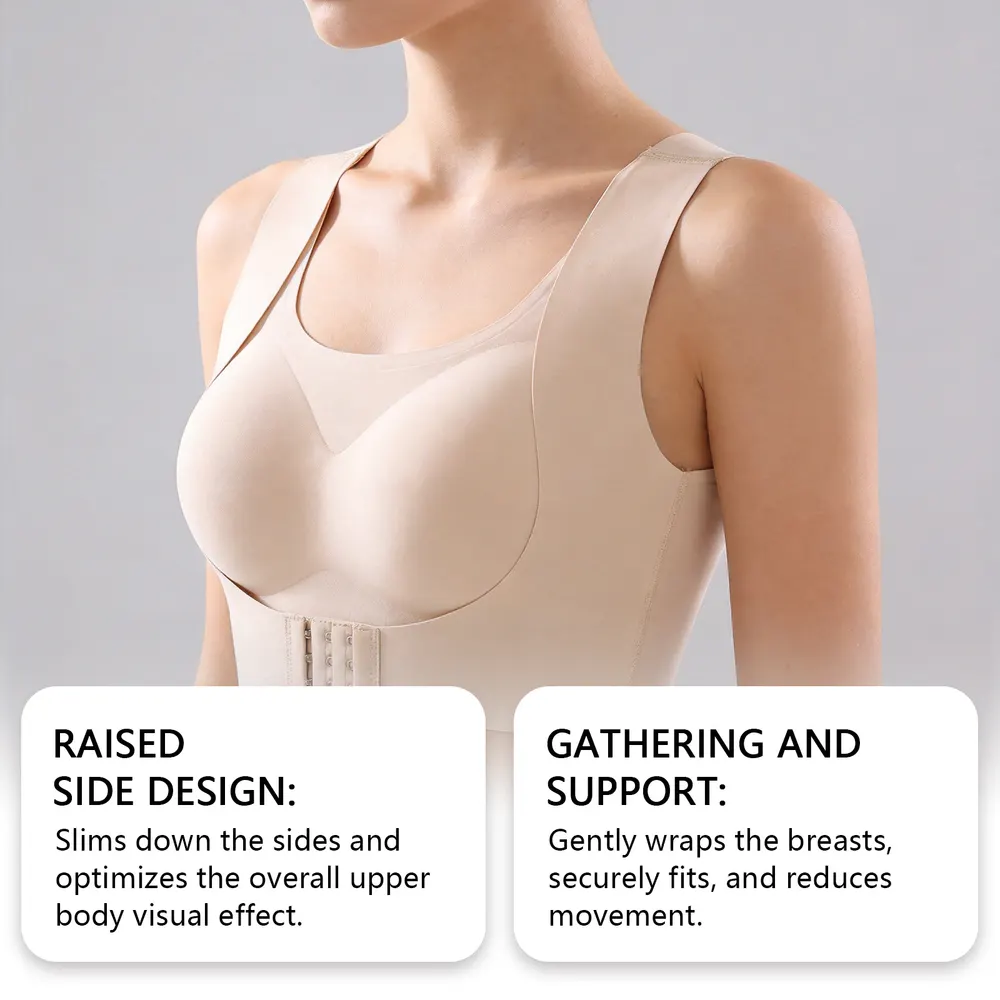 Front-Closure U-Back Supportive Bra