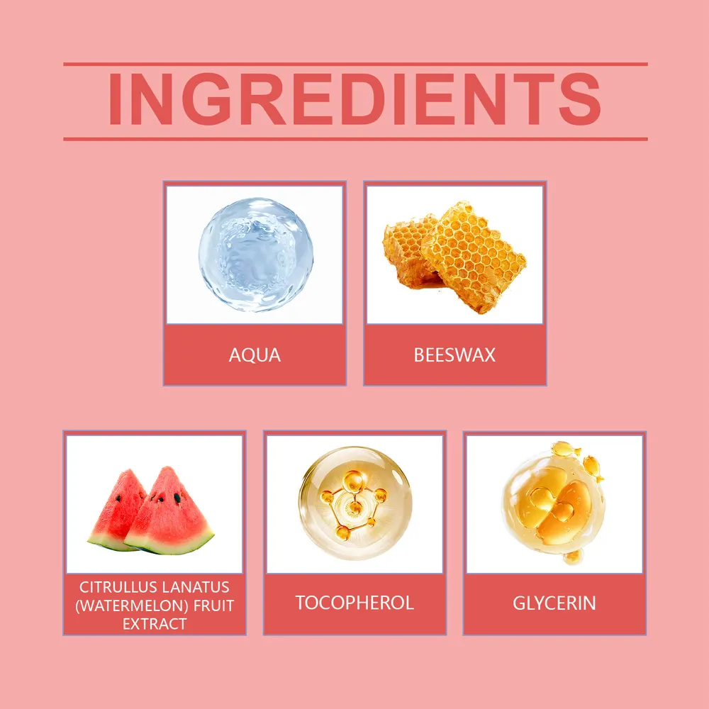 Watermelon Beeswax Lip Mask