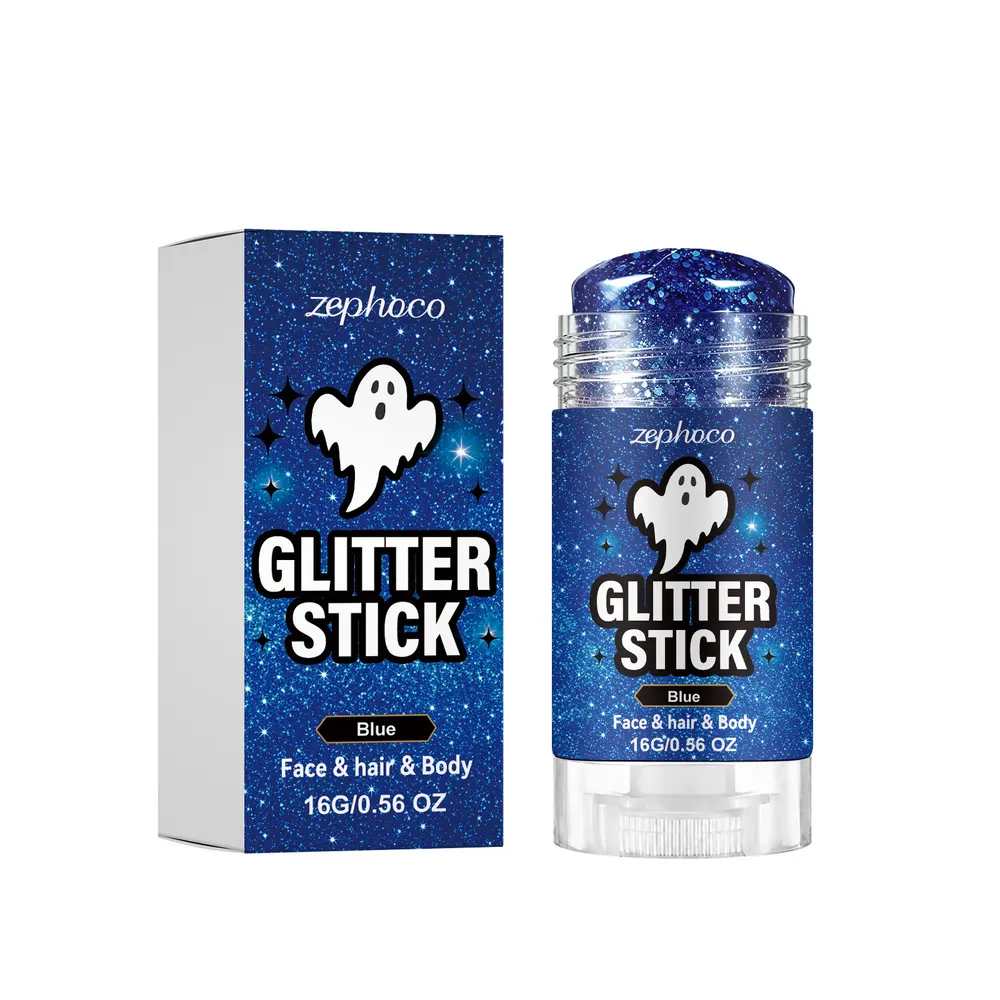 Blue Glitter Makeup Stick
