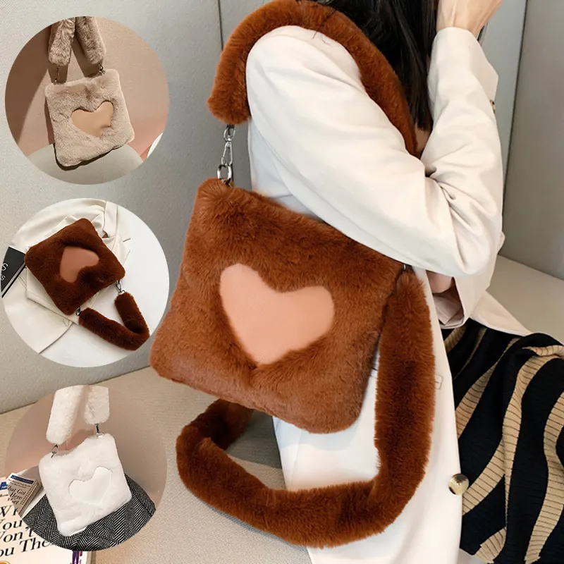 Plush Square Shoulder Tote