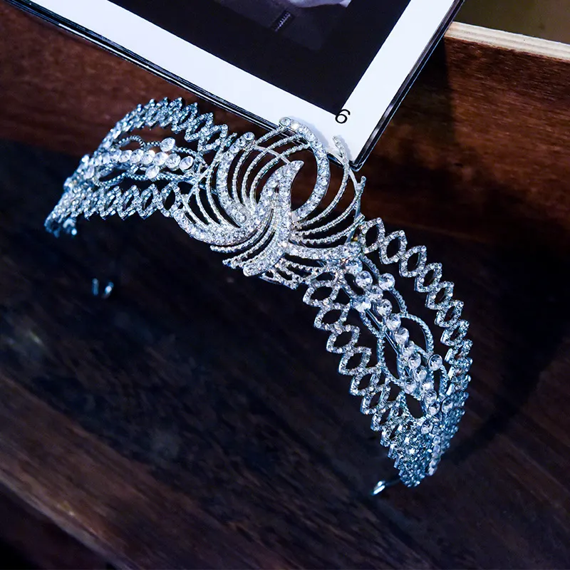 White Crystal Crown Hairband