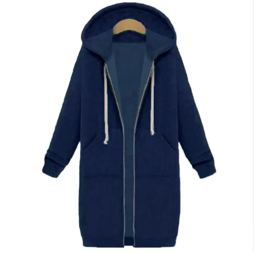Longline Hooded Zip Jacket