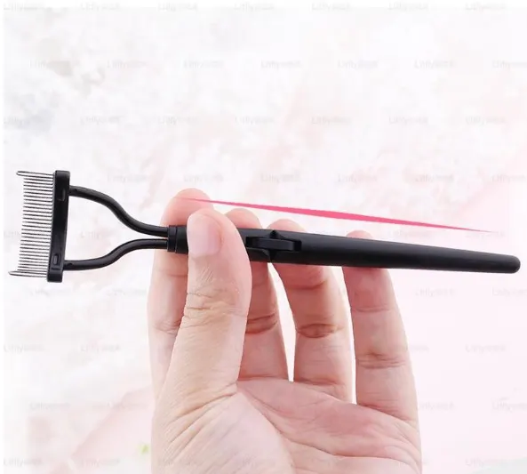 Collapsible Steel Eyelash and Brow Comb
