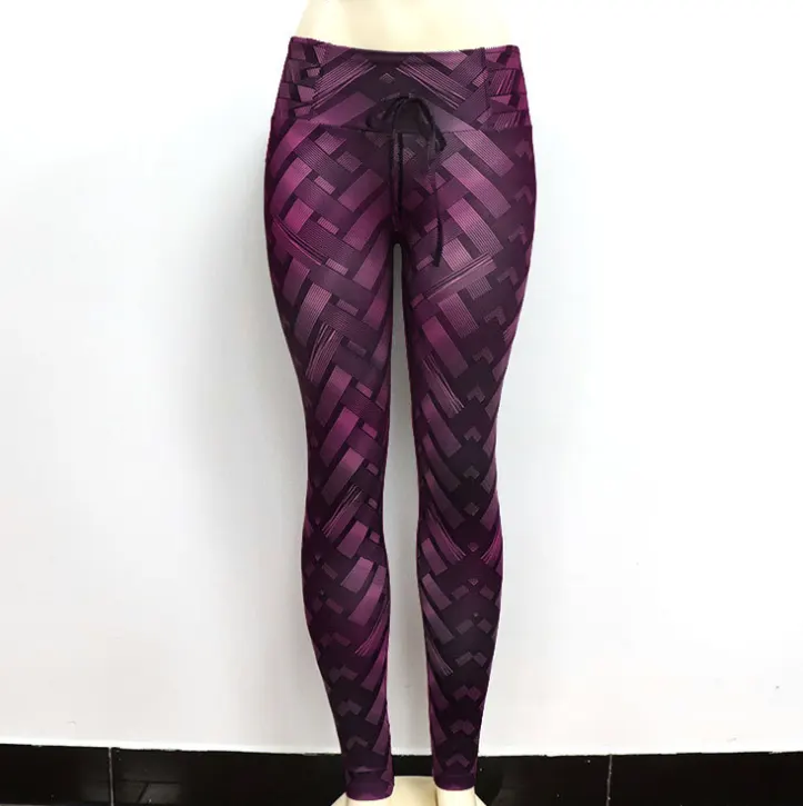 High Waist Print Push-Up Yoga Leggings