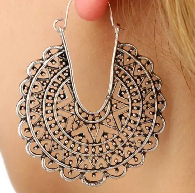 Bohemian Geometric Plated Earrings