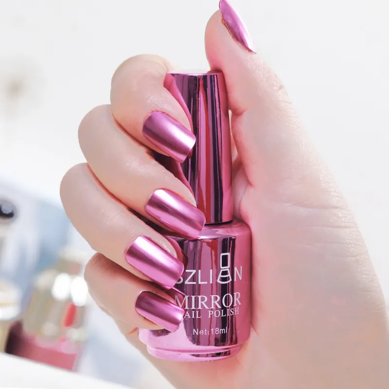 Mirror Silver Metallic Nail Polish