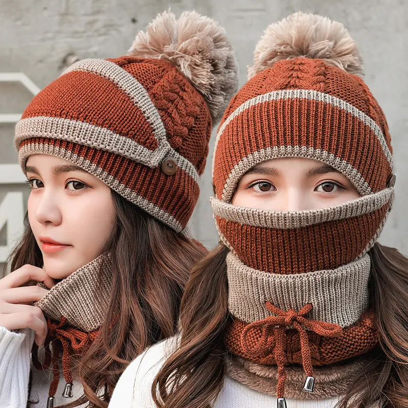Velvet-Lined Rabbit Fur Blend Mask