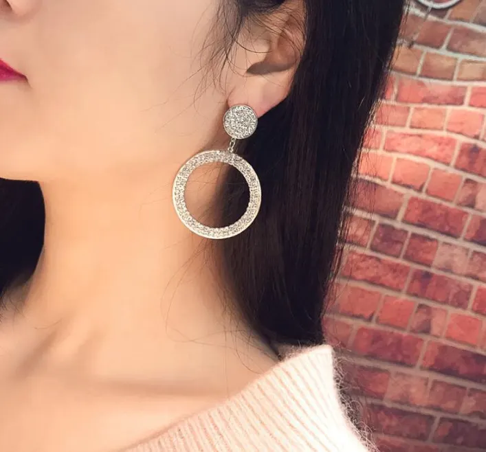 Geometric Circle Earrings