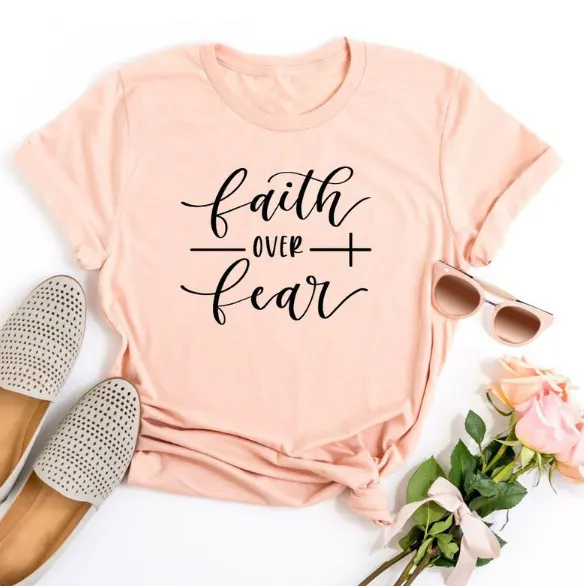 Faith Over Fear Cotton Tee