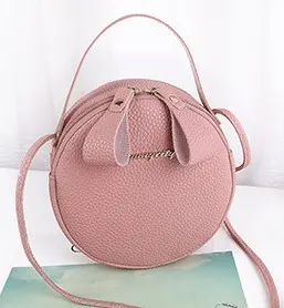 Circular PU Crossbody Bag