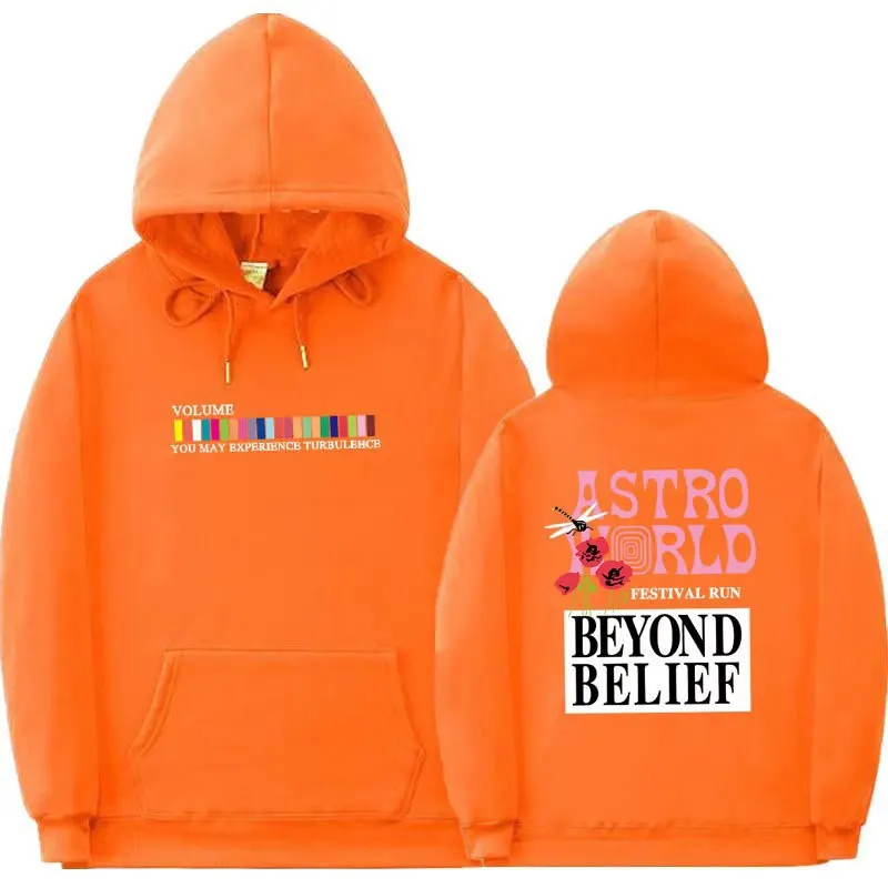 Printed Fleece-Lined Pullover Hoodie