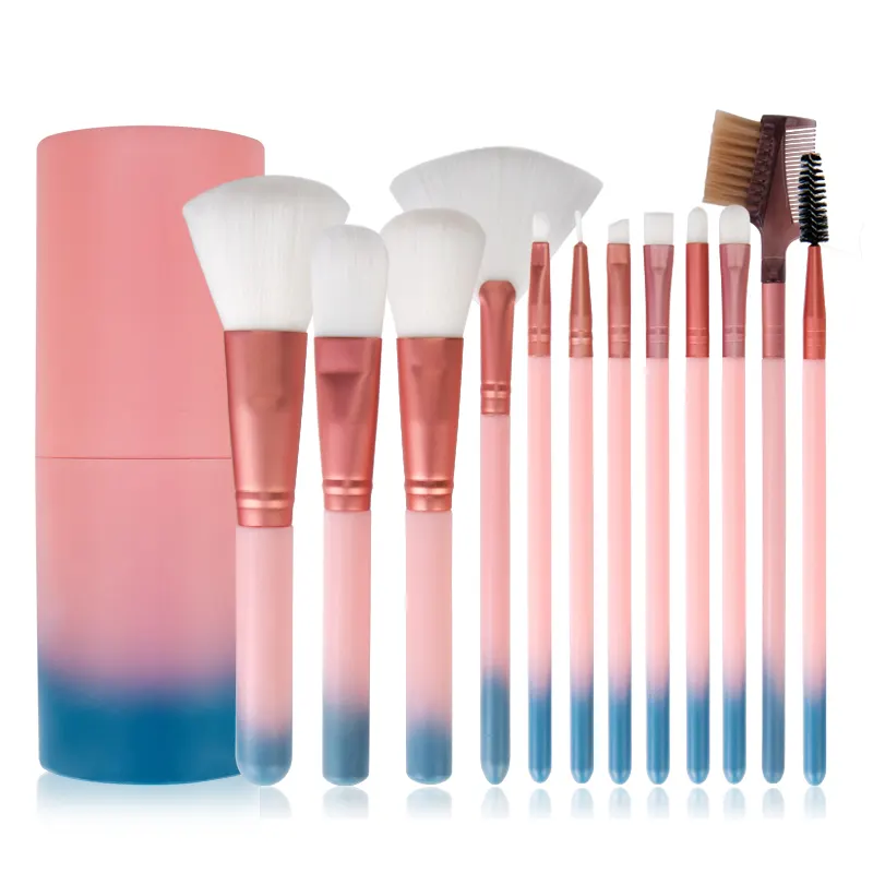 12-Piece Soft Synthetic Makeup Brush Set