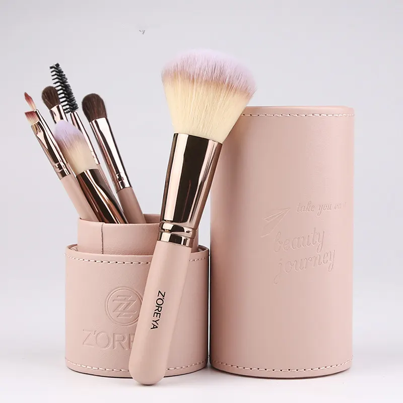 Soft Synthetic Fiber Makeup Brush Set