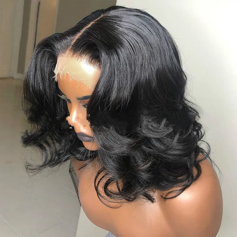 Centre Part Big Wave Lace Front Wig