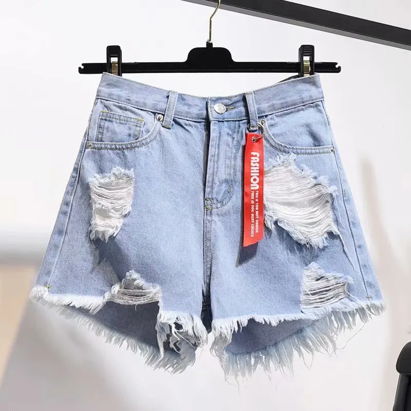 Dark Wash Loose Denim Shorts