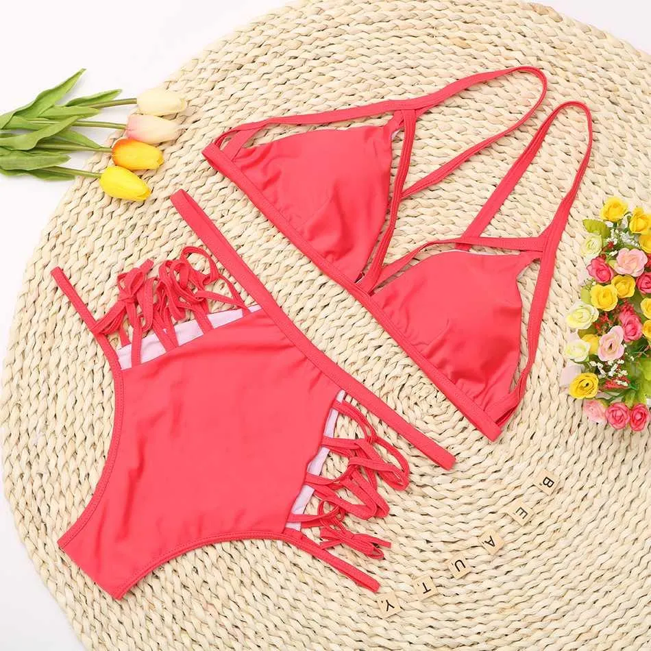 Multi-String Backless Bikini