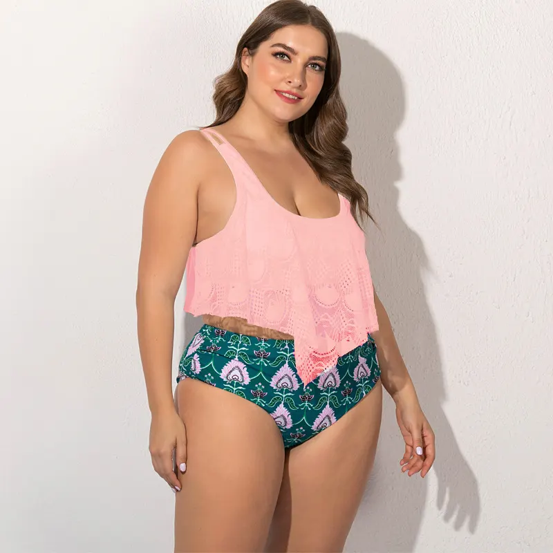 Split Front Plus Size Bikini