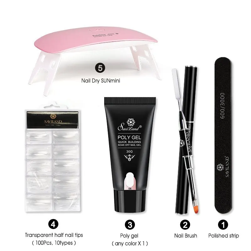 Crystal Nail Extension Gel Set