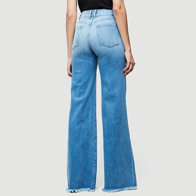 Slim Fit Flared Denim Trousers