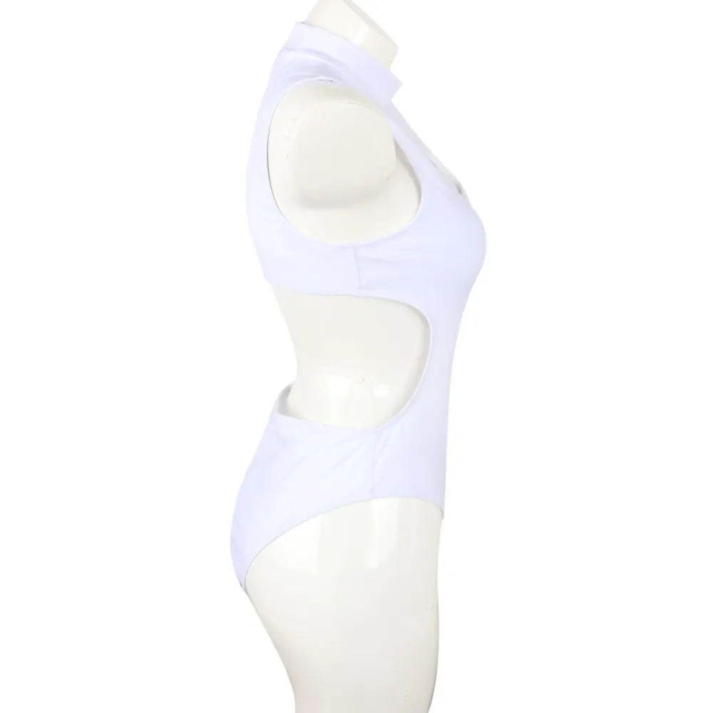 Zip-Front One-Piece Swimsuit