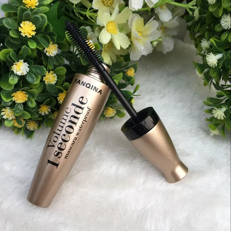 Black Mascara in a Gold-Tone Tube