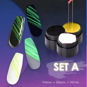 Luminous Spider Nail Art Gel Set