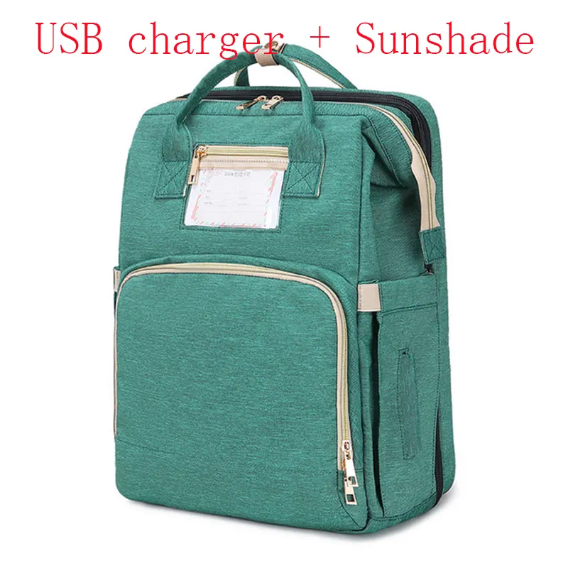 Oxford Foldable Crib Diaper Bag