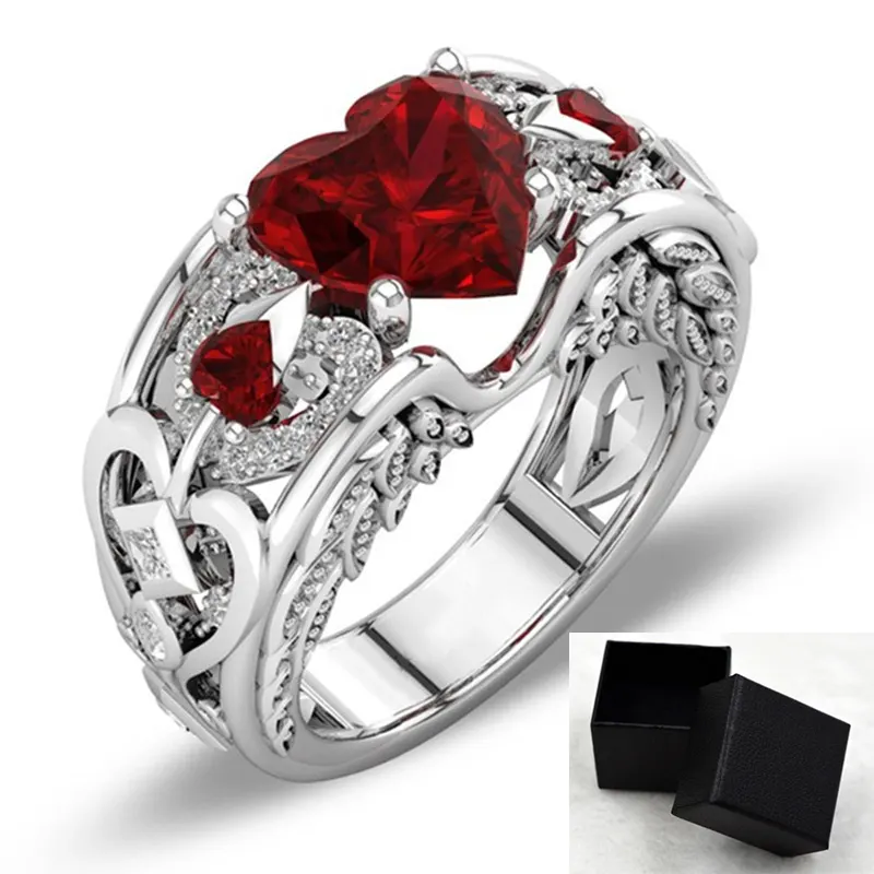 Heart-Shaped Gemstone Ring