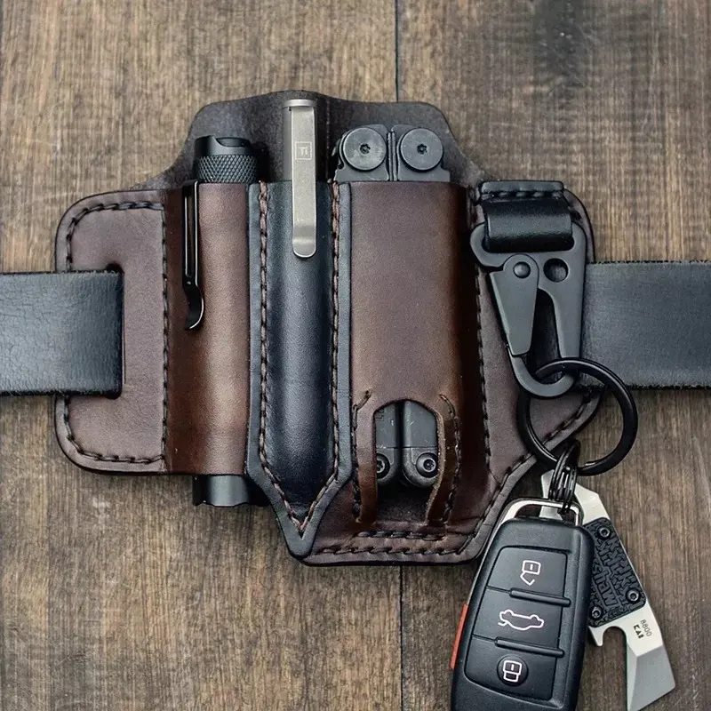 Crazy Horse Leather Belt Tool Pouch