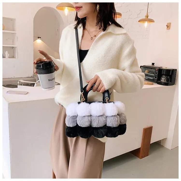 Plush Square Shoulder Bag