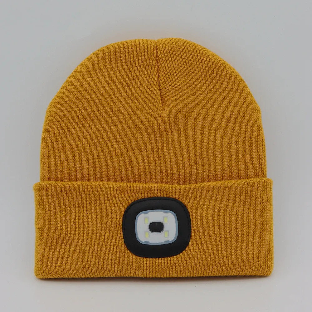 LED Knit Beanie with Light