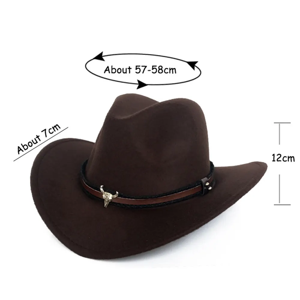 Wool Felt Wide Brim Hat for Men and Women