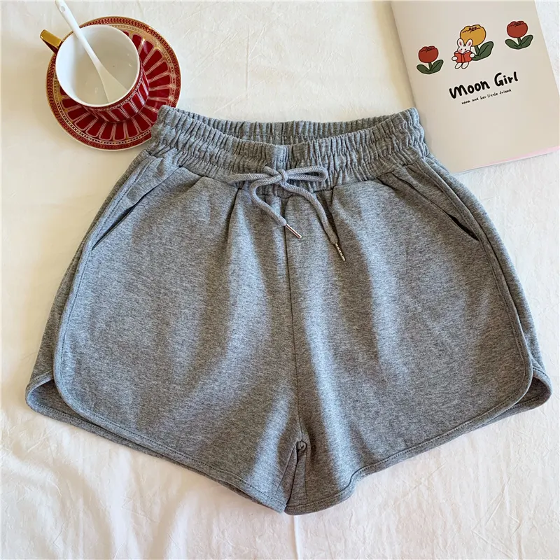 High-Waist Wide-Leg Athletic Shorts