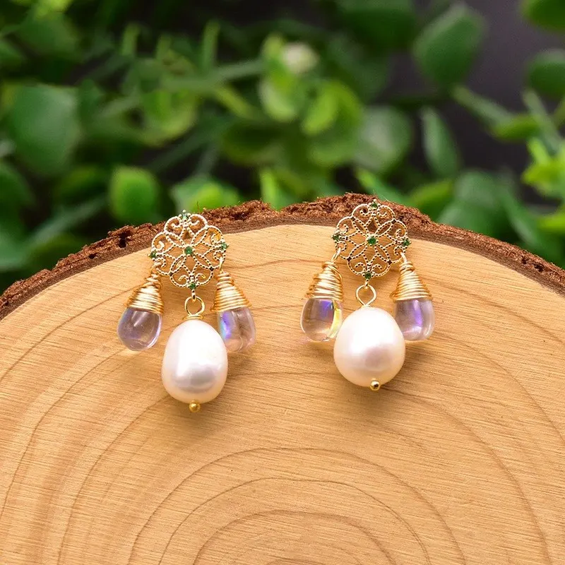Baroque Edison Pearl Drop Earrings