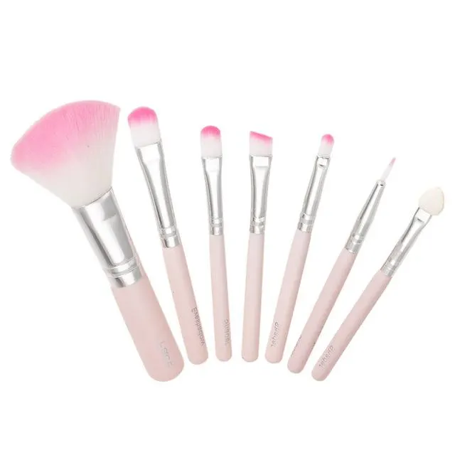 7-Piece Short Handle Makeup Brush Set