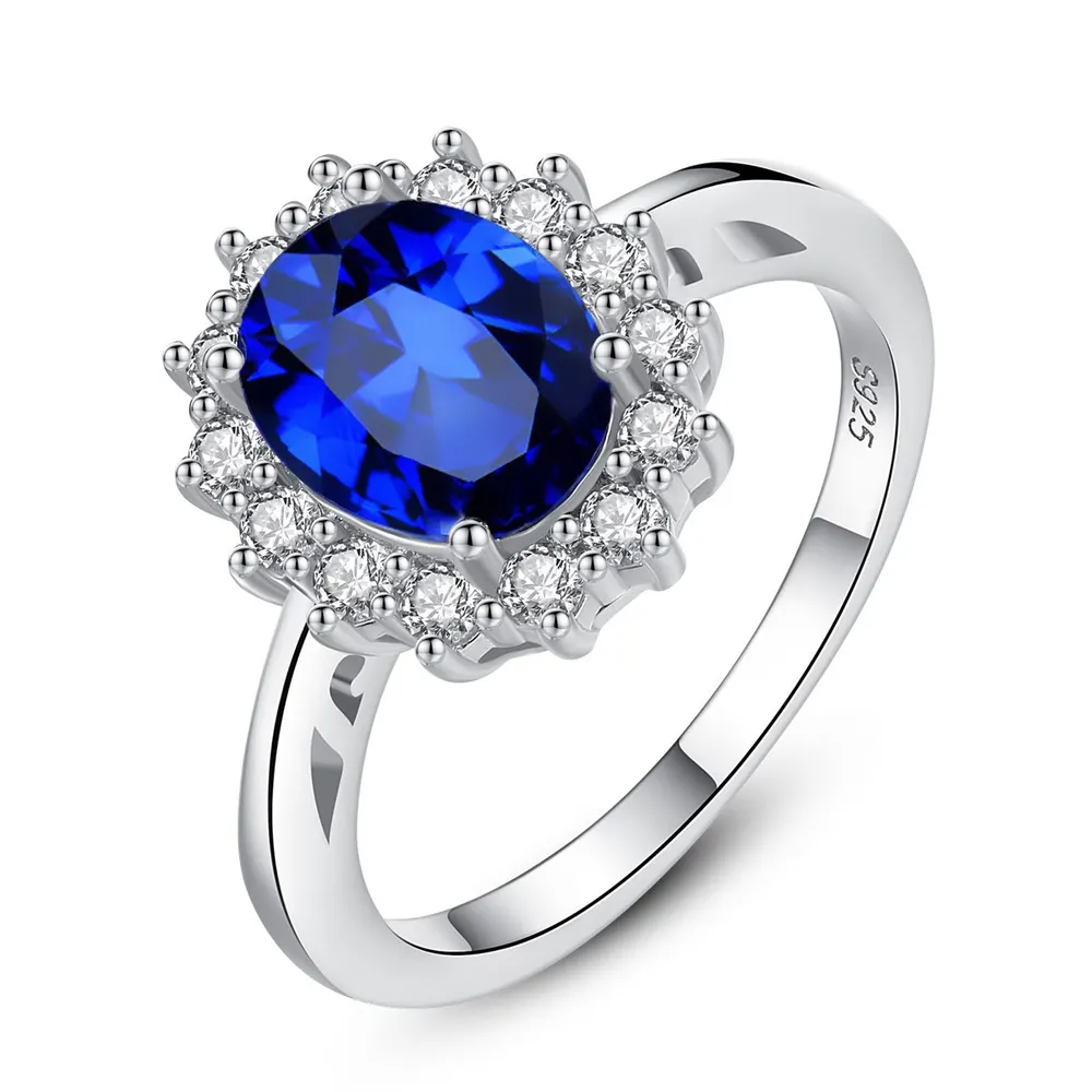 Royal Blue Stone Ring in Silver