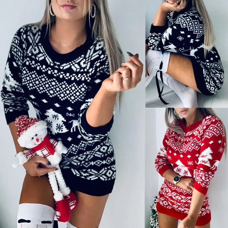 Knit Pullover Sweater Dress
